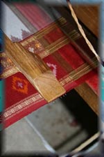 Sari border detail: Ponchampalli